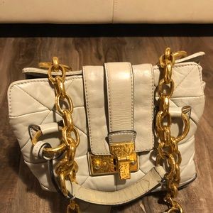 Marc Jacobs New York Leather Sky Blue Satchel